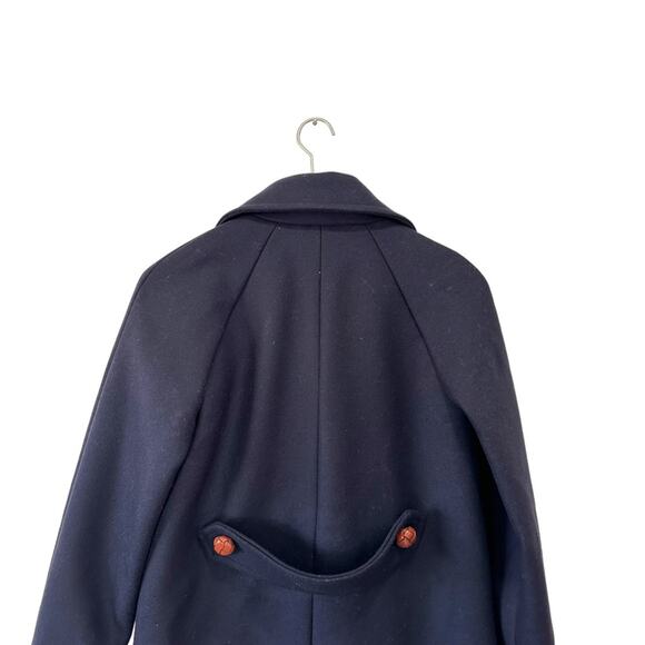 & Other Stories Paris Atelier Wool Peacoat Women’s Size 6 Navy - Picture 10 of 14